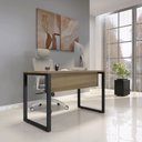 Ver imagem 1 de Mesa Madeira M1700/700P25TUB 170cm Industrial Noce Naturalle e Preto Marrom/Marromle