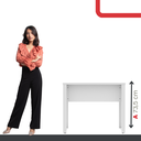 Ver imagem 5 de Escrivaninha M90/60p25tub 90cm Industrial Branco