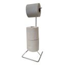 Ver imagem 5 de PORTA PAPEL HIGIÊNICO PAPELEIRA DE CHÃO CLASSIC FJM J230 AÇO INOX FJM CRISTAIS Prateado