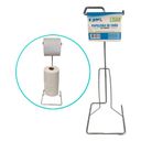 Ver imagem 4 de PORTA PAPEL HIGIÊNICO PAPELEIRA DE CHÃO CLASSIC FJM J230 AÇO INOX FJM CRISTAIS Prateado