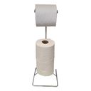 Ver imagem 6 de PORTA PAPEL HIGIÊNICO PAPELEIRA DE CHÃO CLASSIC FJM J230 AÇO INOX FJM CRISTAIS Prateado