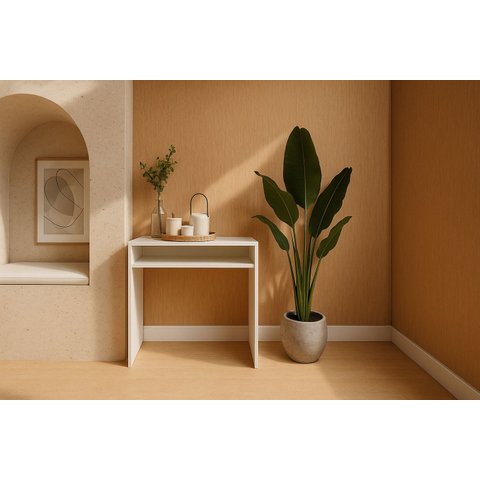 Cantinho do Café Mesa de Apoio Aparador Recepção Branco Cód.702