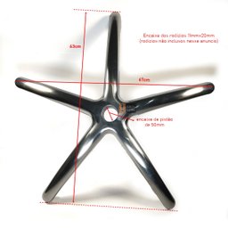 Estrela em Aluminio Resistente para Cadeira Presidentes Gamer - 4