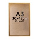 Ver imagem 2 de Moldura Caixa 3cm Freijó 30x42cm Tacolado.
