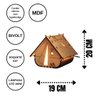 Abajur Casinha de Mesa:preta - 3