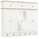 Ver imagem 2 de Guarda Roupa Casal 261cm com Espelho Lázio Branco/freijó F07 - Mpozenato
