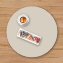 Ver imagem 3 de Bandeja Giratória Centro de Mesa Madeira 80 Cm Off White