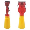 Ver imagem 4 de Sinalizador Solar Viário para Cone Obra Luz Solar Automático Chuva Led Energia Solar Estrada Rua Rod