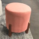 Ver imagem 4 de Kit Decorativo Sofá Curvo Orgânico + 01 Puff e Poltrona Luna Boucle Rosa - Montanaris Decor