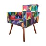 Kit 2 Poltronas Decorativas Nina Sala Triangulo Colorido - 3