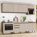 Ver imagem 2 de Cozinha Modulada Connect 10 Peças Duna/cristal com Balcão Forno de Embutir - Móveis Henn