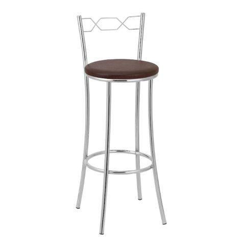 Banqueta Alta Cromada Bc51/a A101 Treparoni