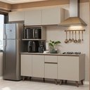 Ver imagem 1 de Armário de Cozinha Completa 240 Cm Crema Nice Madesa 06