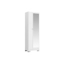 Ver imagem 1 de Armário Multiuso Casal 547 C/ 1 Porta C/ Espelho e Pés Branco - Carraro