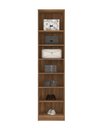 Ver imagem 3 de Armário Modulado 1 Porta com 6 Prateleiras Irlanda Amêndola/Branco para Quarto - Demóbile