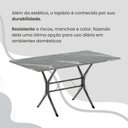 Ver mais imagens de Conjunto Sala de Jantar Mesa Retangular 120x75cm Tampo Granito Topázio 4 Cadeiras Rio Prata/Paraopeba/Mart