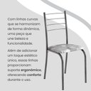 Ver imagem 7 de Conjunto Sala de Jantar Mesa Retangular 120x75cm Tampo Granito Topázio 4 Cadeiras Rio Prata/Paraopeba/Mart