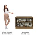 Ver imagem 7 de Balcão de Pia 120 cm 2 Portas Rustic/Branco Veludo Lux Madesa