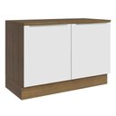 Ver imagem 1 de Balcão de Pia 120 cm 2 Portas Rustic/Branco Veludo Lux Madesa