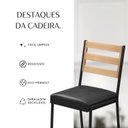 Ver mais imagens de Cadeiras para Sala de Jantar 6 Unidades Londres Preto