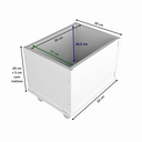 Ver imagem 6 de Organizador Brinquedo Baús azul  E Porta Livros Nicolau 100% Mdf