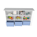 Ver imagem 3 de Organizador Brinquedo Baús azul  E Porta Livros Nicolau 100% Mdf