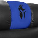 Ver imagem 4 de Poltrona Gamer Sparta com Encosto Reclinável e Carregador Usb:corino Preto/azul