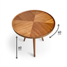 Mesa de Canto Lateral Laminada 60x60cm - 8