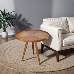 Mesa de Canto Lateral Laminada 60x60cm - 12