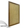 Moldura 30x45cm com Vidro e Fundo para Quadros Fotos Imagens Decoração Certiciados Quarto Sala:marro - 2