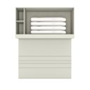 Ver imagem 4 de Ponte Guarda-Roupa Casal 3 Portas 1450mm Seletto Cinza/Areia HP
