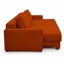 Ver imagem 5 de Sofá Sala de Estar Nilo Retratil Manual Bipartido 250cm 4 Lugares Bouclê Terracota m1 - Monari Desig