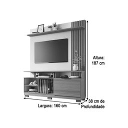 Home Artheo 1,60 Cinamomo/off White Hb Moveis - 4