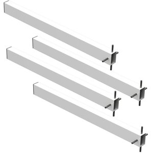 4 Suportes Pia Chumbar Bancada Mesa 60 Cm - Branco