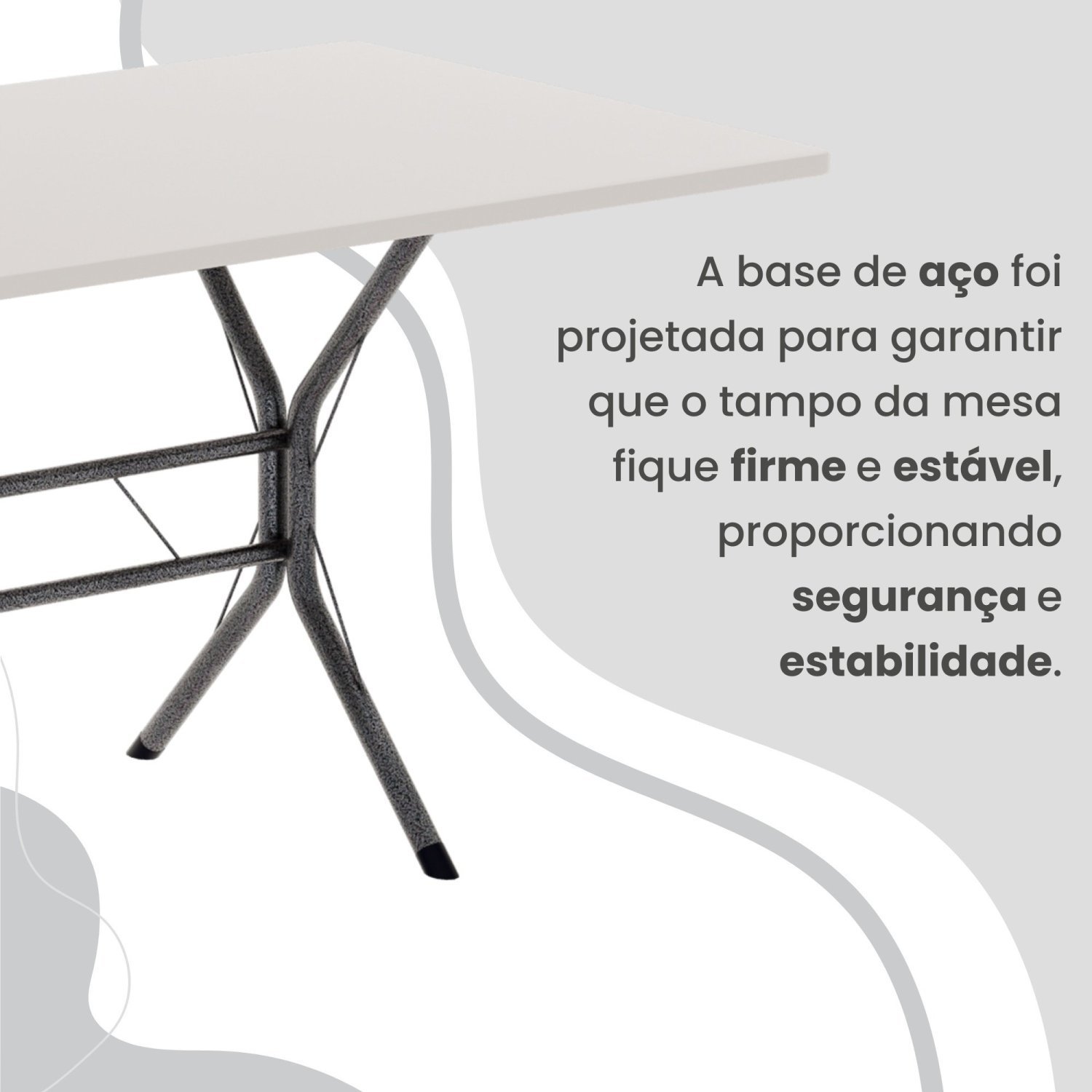 Conjunto Sala de Jantar Mesa Retangular 120x75cm Tampo Madeira Mdp White 4 Cadeiras Rio - 9