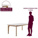Ver imagem 5 de Conjunto de Mesa de Jantar Dublin 180 Tp MDF Laminado Canto Copo 6 Cadeiras Cleo