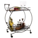 Ver imagem 4 de Carrinho Bar Decorativo Vintage Preto
