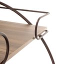 Ver imagem 3 de Carrinho Bar Decorativo Vintage Marrom/Aço Corten/Castanho Tannat