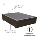 Ver imagem 5 de Cama Casal Box Baú 138x188 Entrega Apenas Cidade Sao Paulo - Corino - Preto