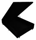 Ver imagem 1 de Cama Casal Box Baú 138x188 Entrega Apenas Cidade Sao Paulo - Corino - Preto