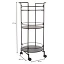 Ver imagem 3 de Carrinho Bar Circular pra Sala de Jantar