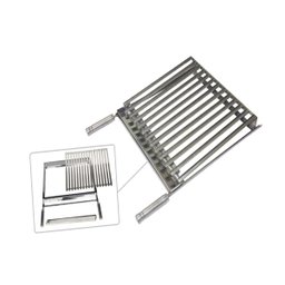 Grelha Parrilha Argentina Aço Inox com Caixa Gordura 50x40cm - 2