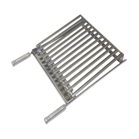 Grelha Parrilha Argentina Aço Inox com Caixa Gordura 50x40cm