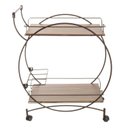 Ver imagem 6 de Carrinho Bar Decorativo Sala de Jantar Circular