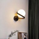 Ver imagem 5 de Luminária Arandela 24cm Globo Vidro 15cm Jabuticaba Parede Gimpo Kjbd-444:preto