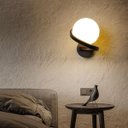 Ver imagem 7 de Luminária Arandela 24cm Globo Vidro 15cm Jabuticaba Parede Gimpo Kjbd-444:preto