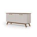 Ver imagem 2 de Buffet 04 Portas Atlanta Off White e Madeira Tebarrot
