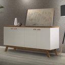 Ver imagem 1 de Buffet 04 Portas Atlanta Off White e Madeira Tebarrot