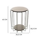Ver imagem 3 de Mesa de Apoio Lateral Redonda Preto