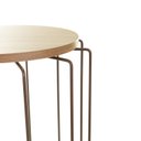 Ver imagem 5 de Mesa de Apoio Lateral Redonda Sala de Estar Marrom